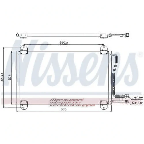 mb-pori.fi verkkokauppa  ilmastoinnin lauhdutin kenno uusi w901 w903 sprinter -903 uusi sku