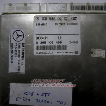 mb-pori.fi verkkokauppa  ohjausyksikko käytetty w210 ohjausyksikkoespbas a0315450732 a0265109498 b-osa sku