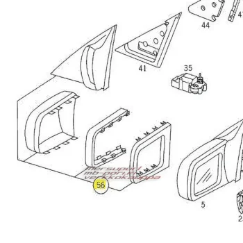 mb-pori.fi verkkokauppa ovipeilin kuori sarja uusi w140 alkuperainen a14081001799999 uusi sku