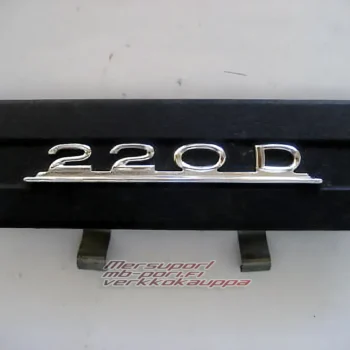 mb-pori.fi verkkokauppa  tyyppimerkki keskikonsoliin käytetty w115 220d-radion-peitelevy-keskikonsoliin b-osa sku