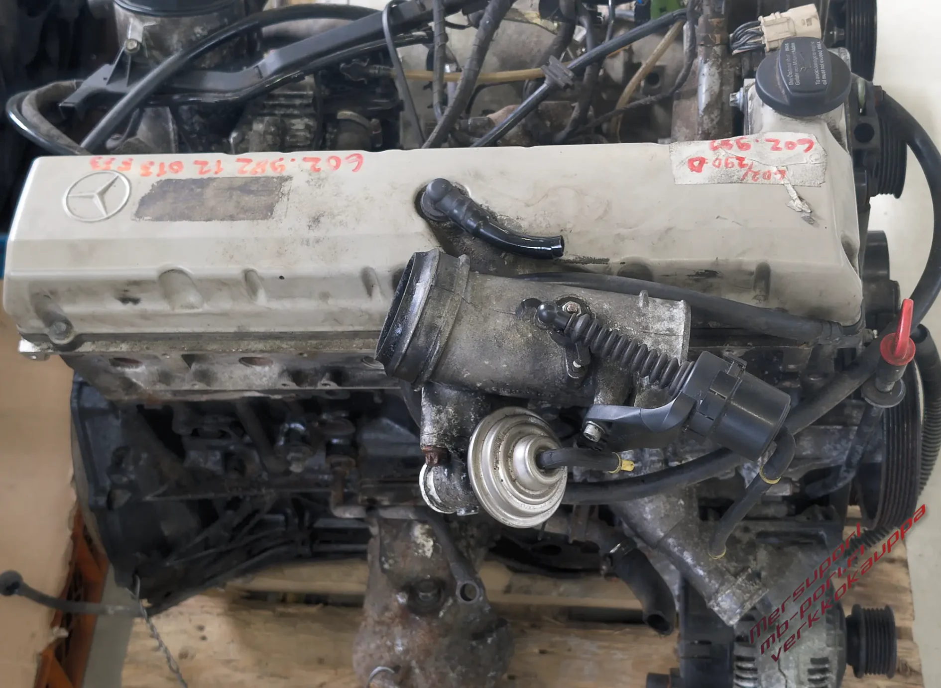 Turbodieselmoottori 290 TD - OM602.982 - MB-Pori.fi Verkkokauppa